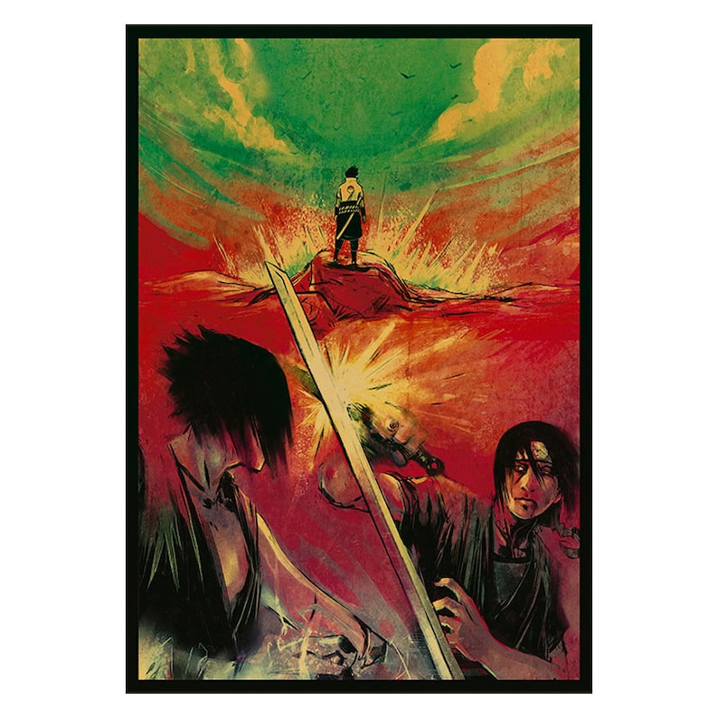 Naruto Retro Anime Kraft Paper Poster For Your Home Decor & Nostalgic Collector Lovers Gift