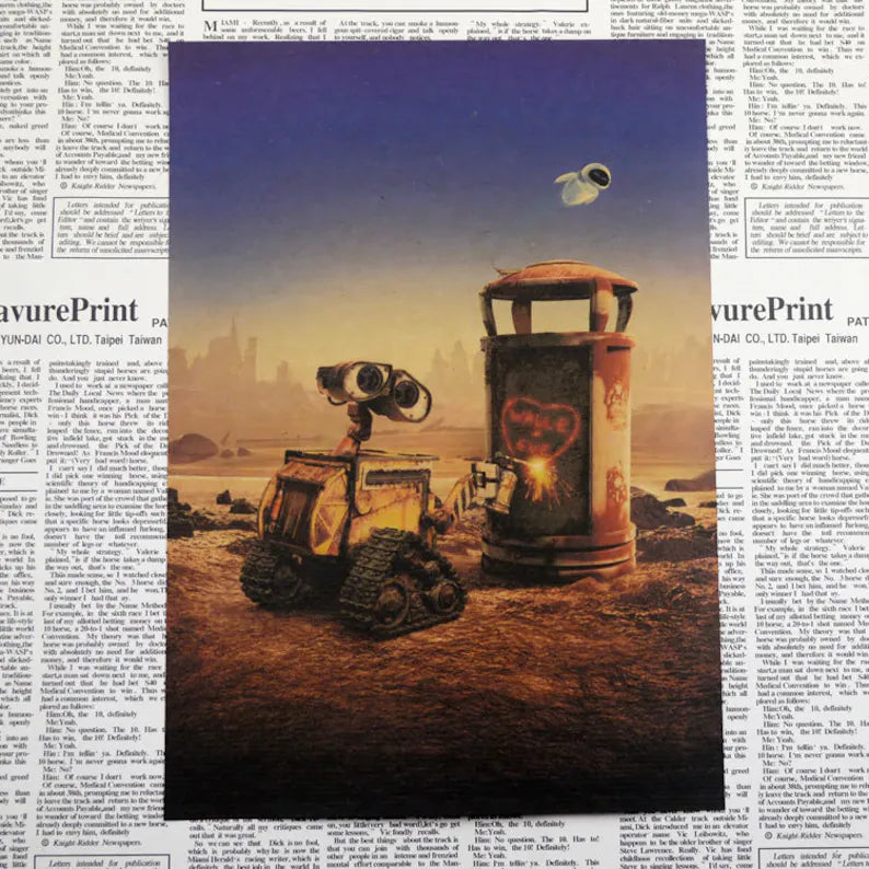 WALL-E Retro Kraft Paper Poster For Your Home Decor & Nostalgic Collector Lovers Gift