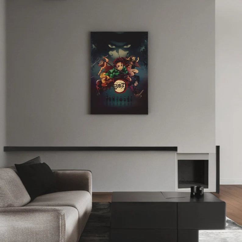 Demon Slayer Retro Anime Kraft Paper Poster For Your Home Decor & Nostalgic Collector Lovers Gift