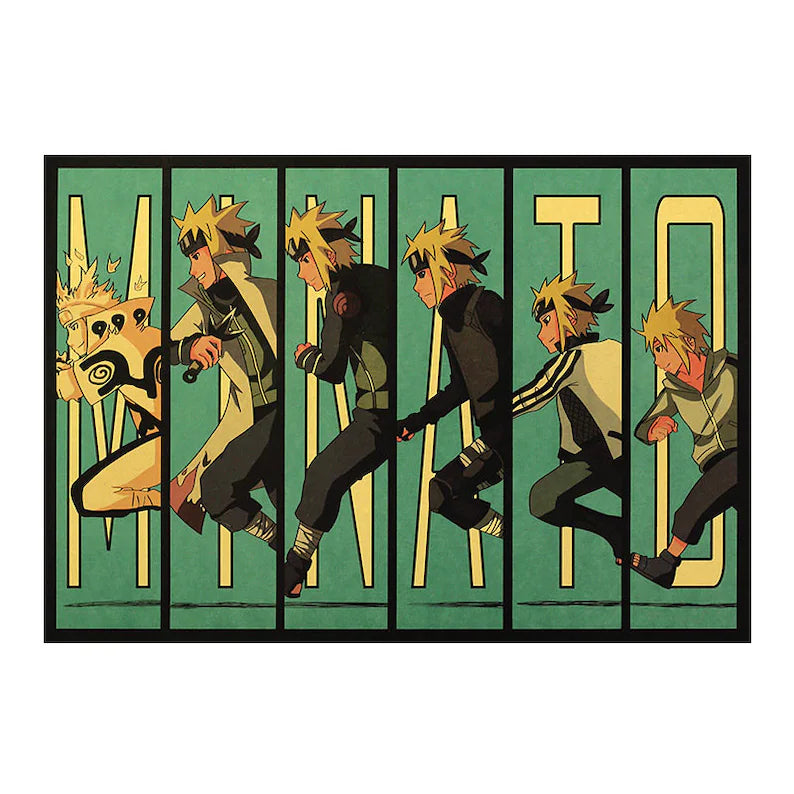 Naruto Retro Anime Kraft Paper Poster For Your Home Decor & Nostalgic Collector Lovers Gift