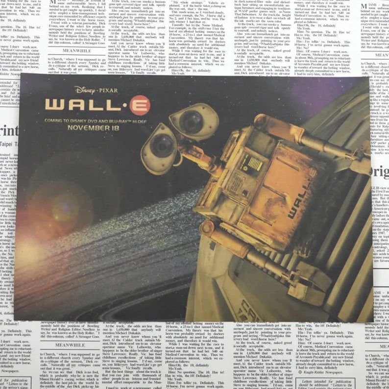 WALL-E Retro Kraft Paper Poster For Your Home Decor & Nostalgic Collector Lovers Gift