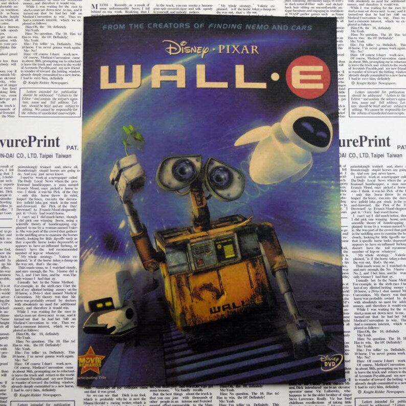 WALL-E Retro Kraft Paper Poster For Your Home Decor & Nostalgic Collector Lovers Gift