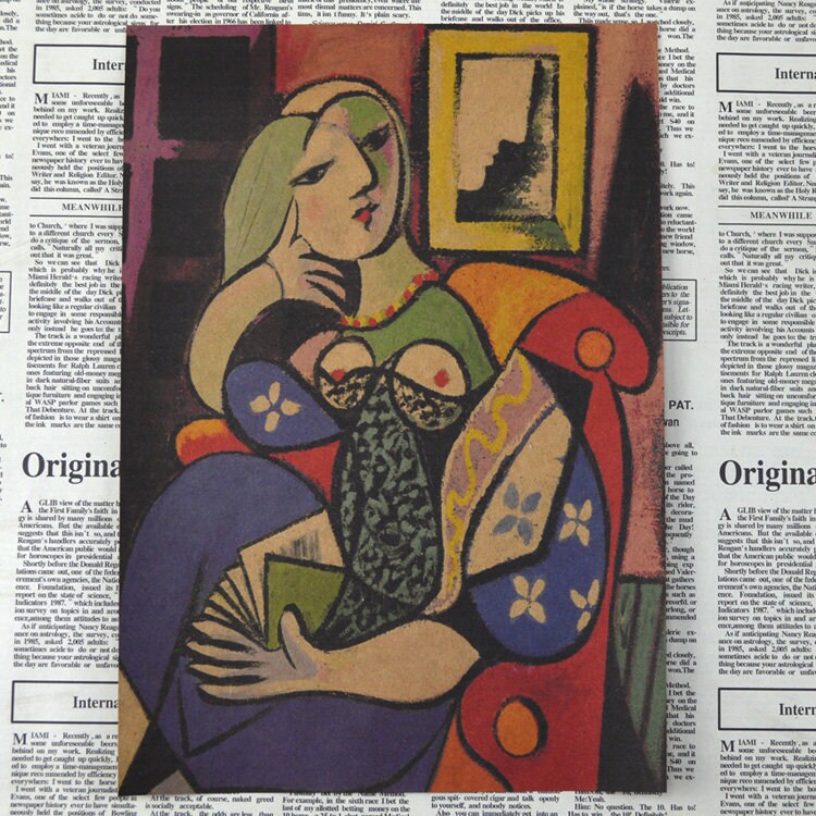 Retro Picasso Oil painting Kraft Paper Poster For Your Home Decor & Nostalgic Collector Lovers Gift