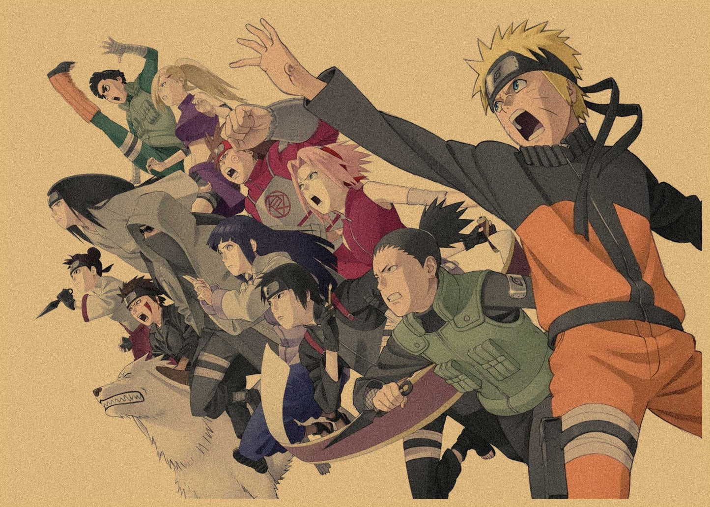 Naruto Retro Anime Kraft Paper Poster For Your Home Decor & Nostalgic Collector Lovers Gift