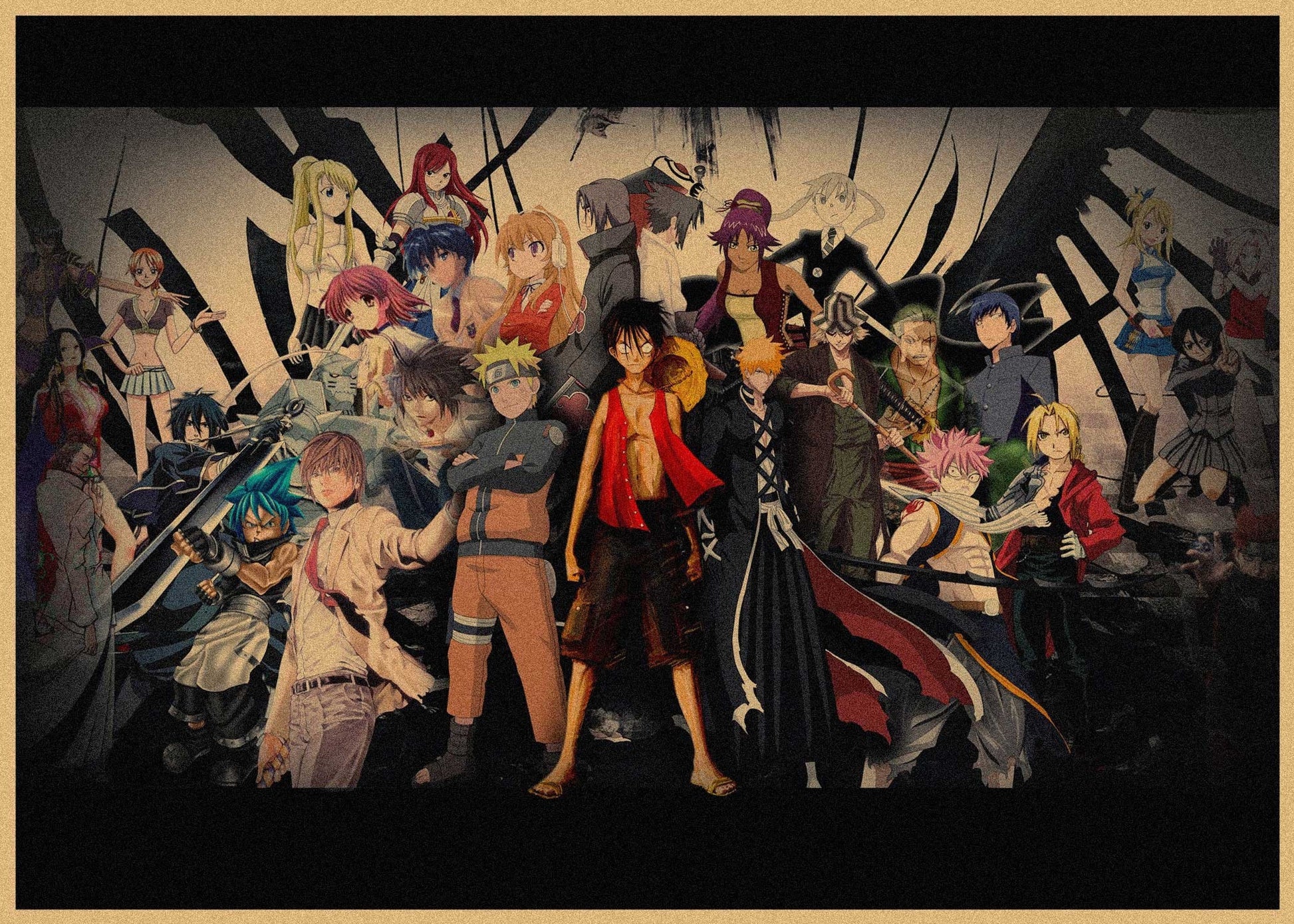 Retro Anime Kraft Paper Poster For Your Home Decor & Nostalgic Collector Lovers Gift