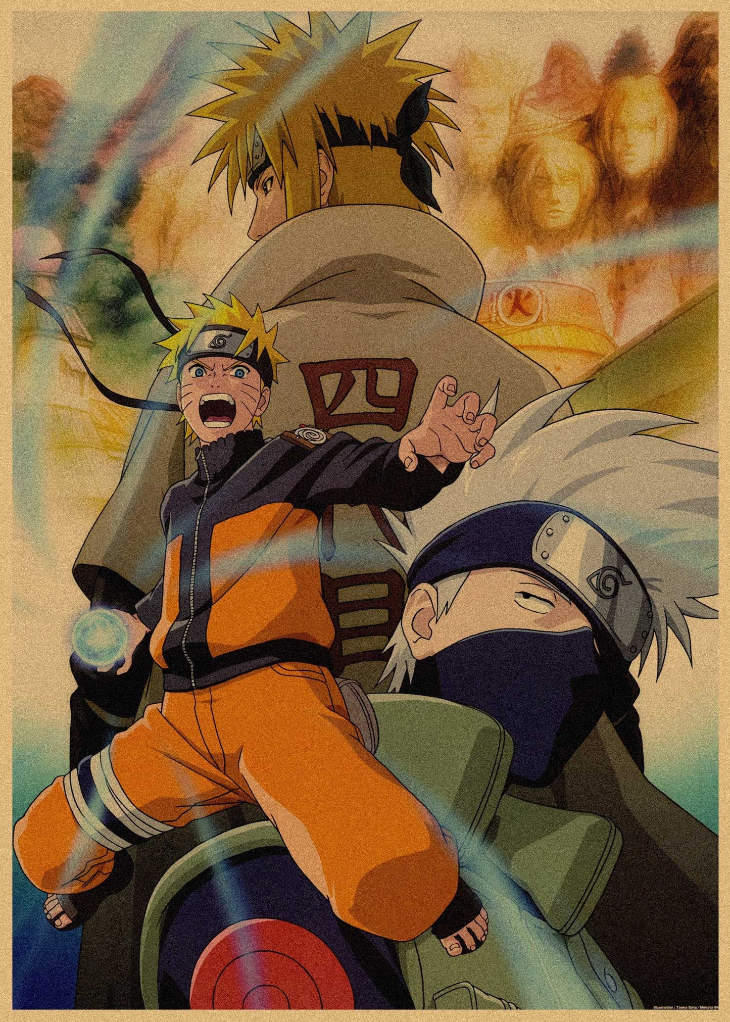 Naruto Retro Anime Kraft Paper Poster For Your Home Decor & Nostalgic Collector Lovers Gift