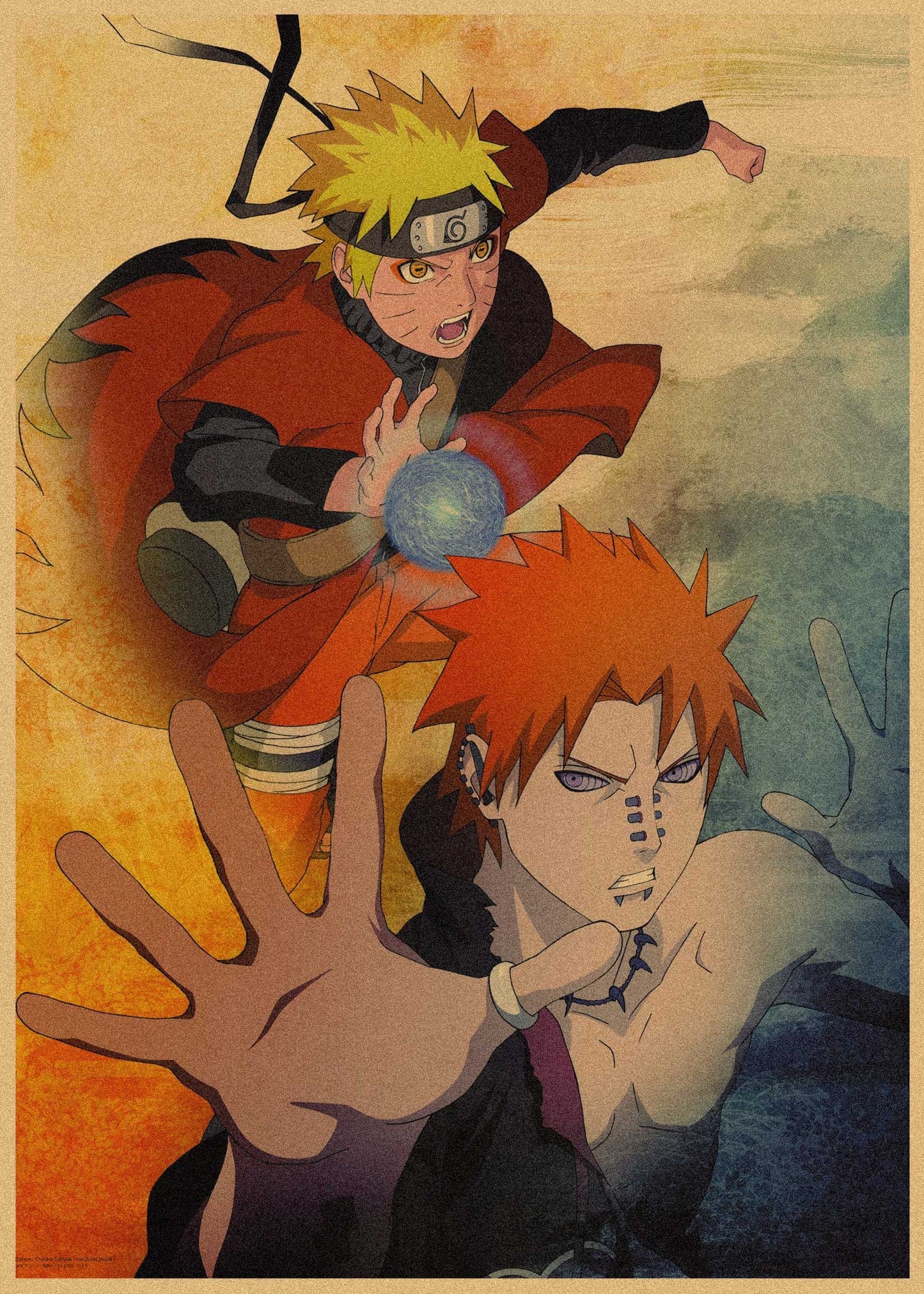 Naruto Retro Anime Kraft Paper Poster For Your Home Decor & Nostalgic Collector Lovers Gift