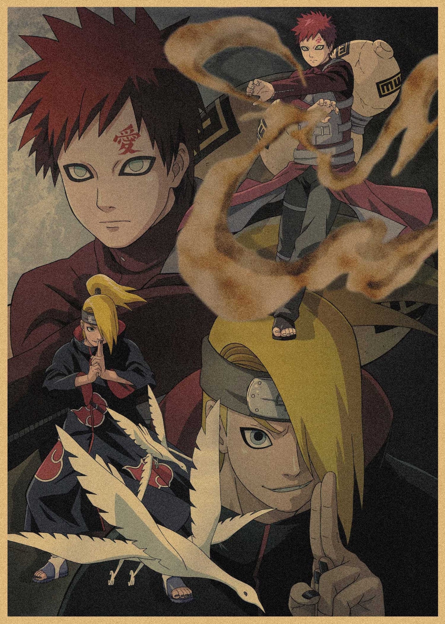 Naruto Retro Anime Kraft Paper Poster For Your Home Decor & Nostalgic Collector Lovers Gift