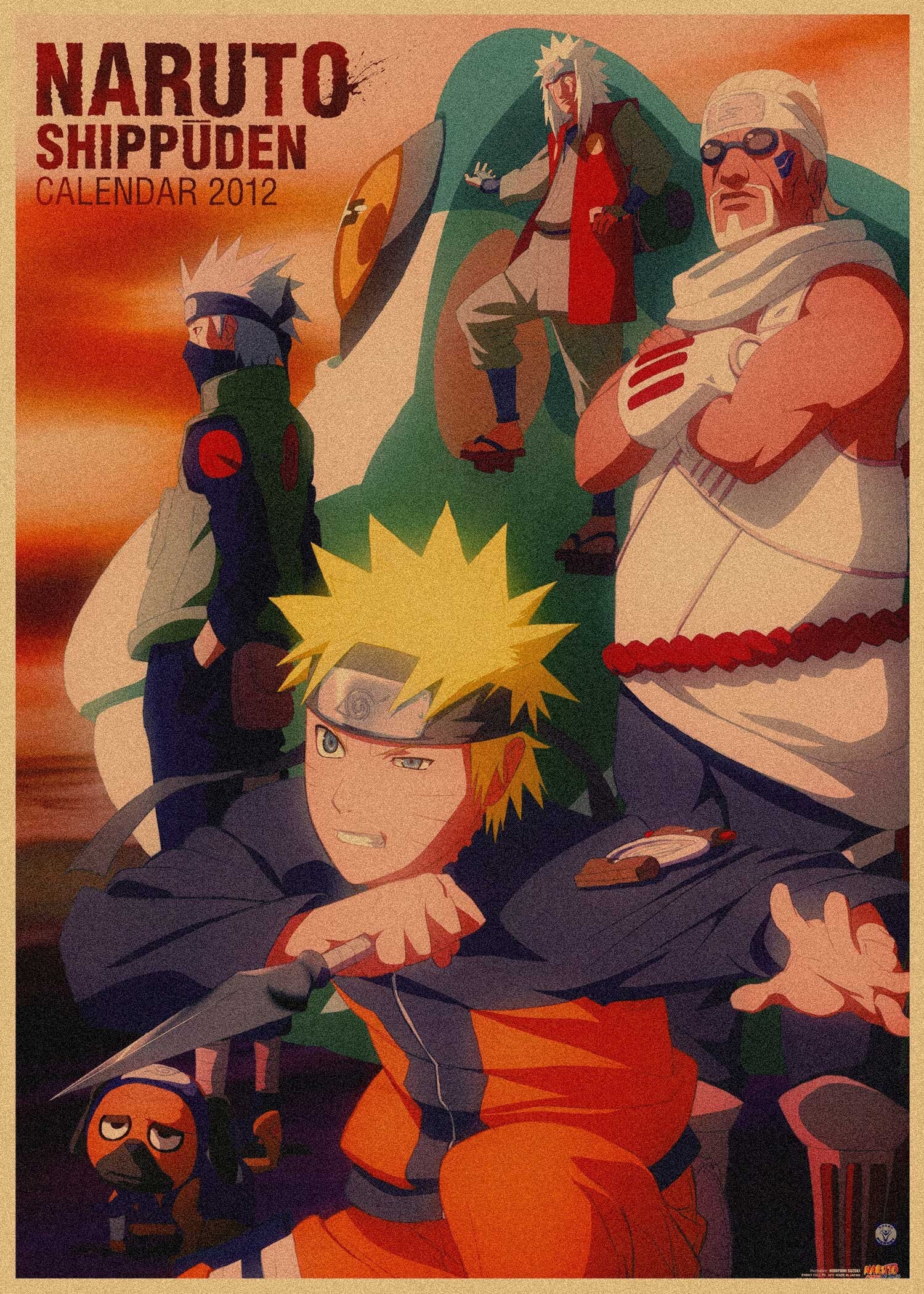 Retro Anime Kraft Paper Poster For Your Home Decor & Nostalgic Collector Lovers Gift