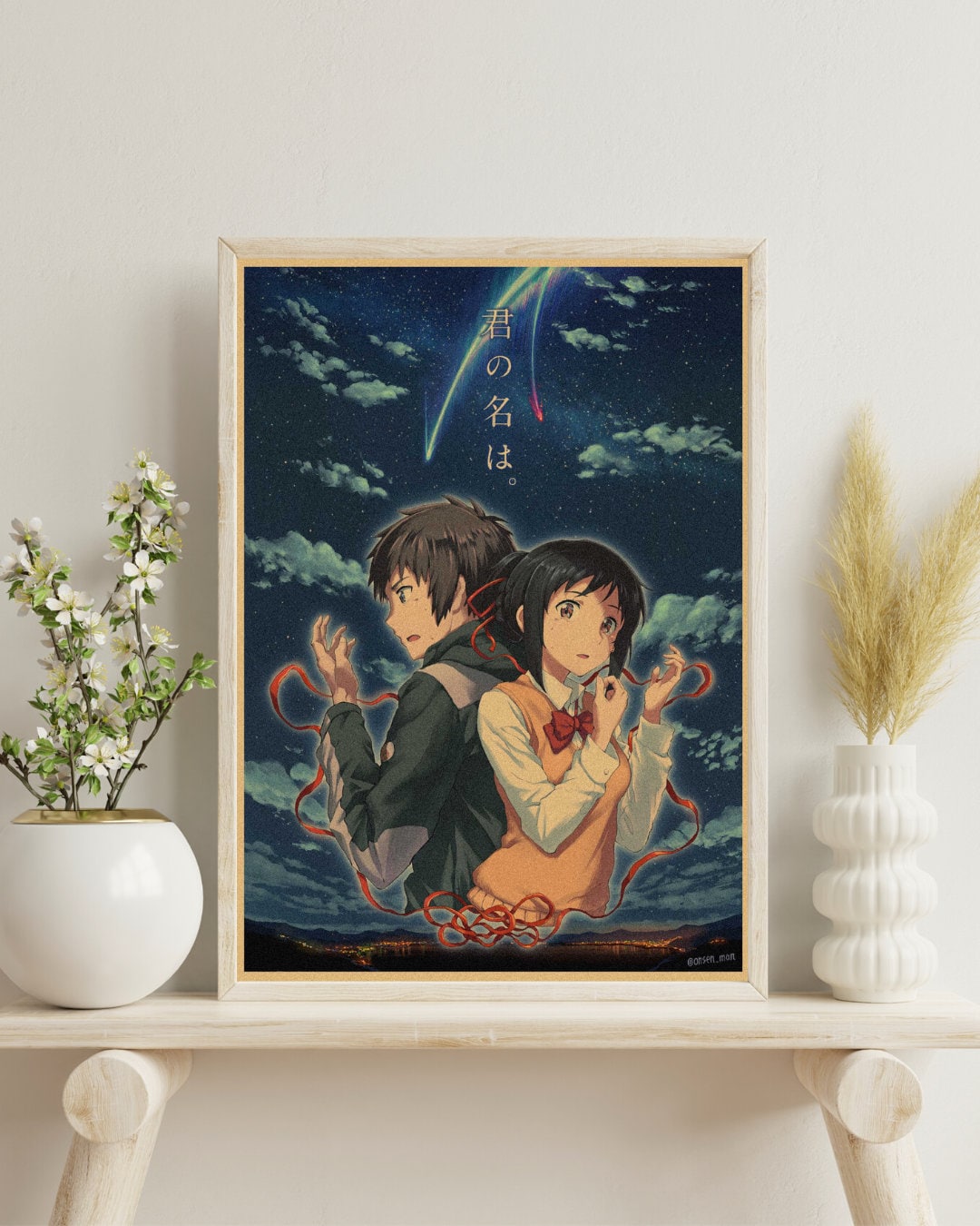 Your Name Anime Kraft Paper Poster For Your Home Decor & Nostalgic Collector Lovers Gift