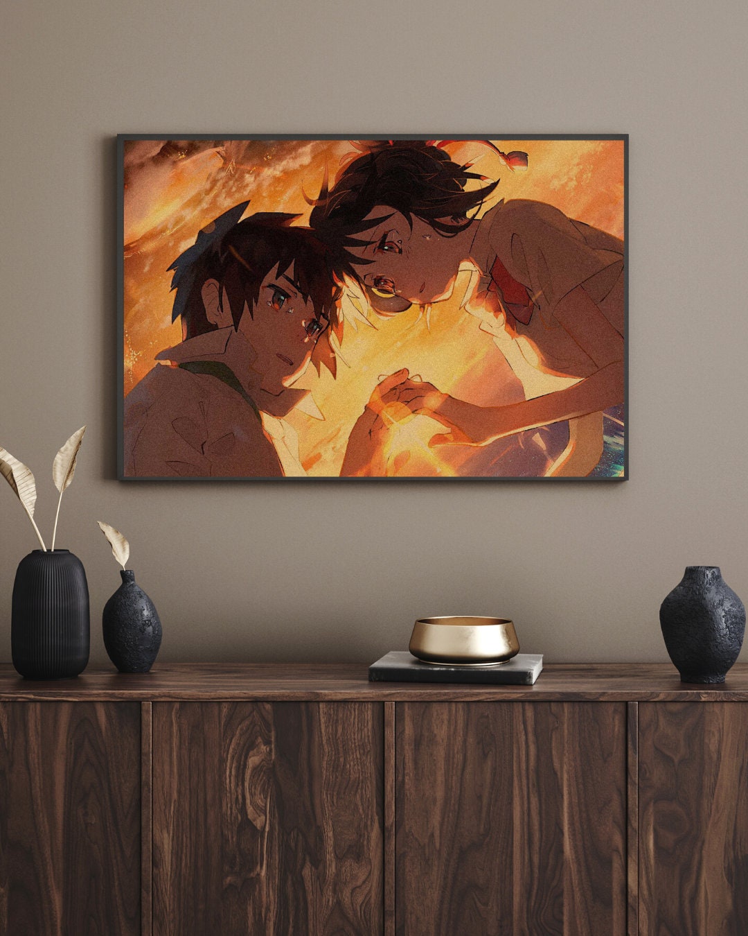 Your Name Anime Kraft Paper Poster For Your Home Decor & Nostalgic Collector Lovers Gift
