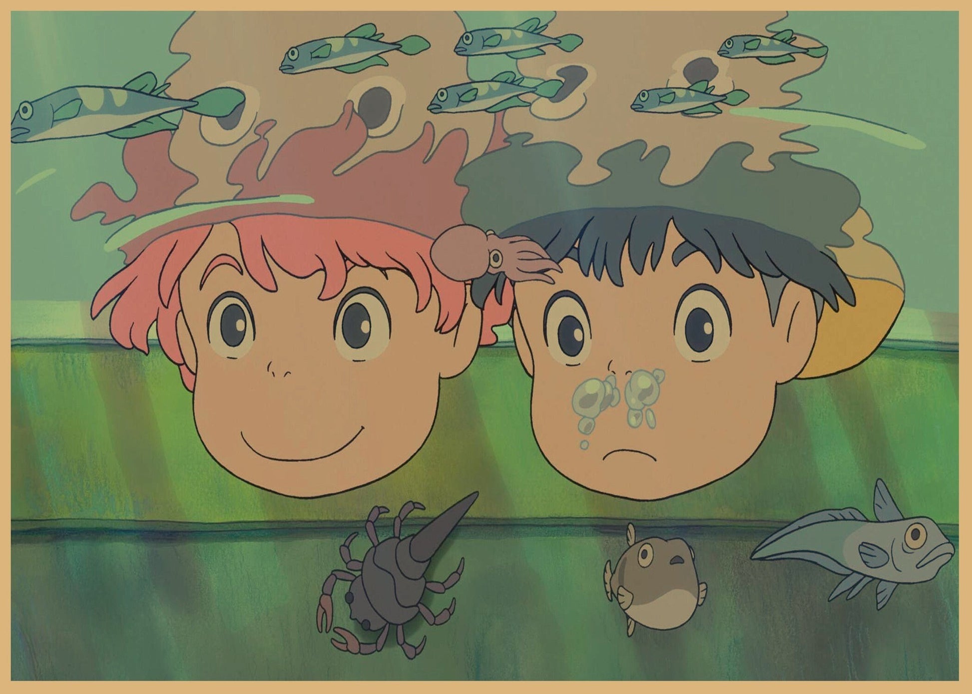 Retro Anime Kraft Paper Poster For Your Home Decor & Nostalgic Collector Lovers Gift