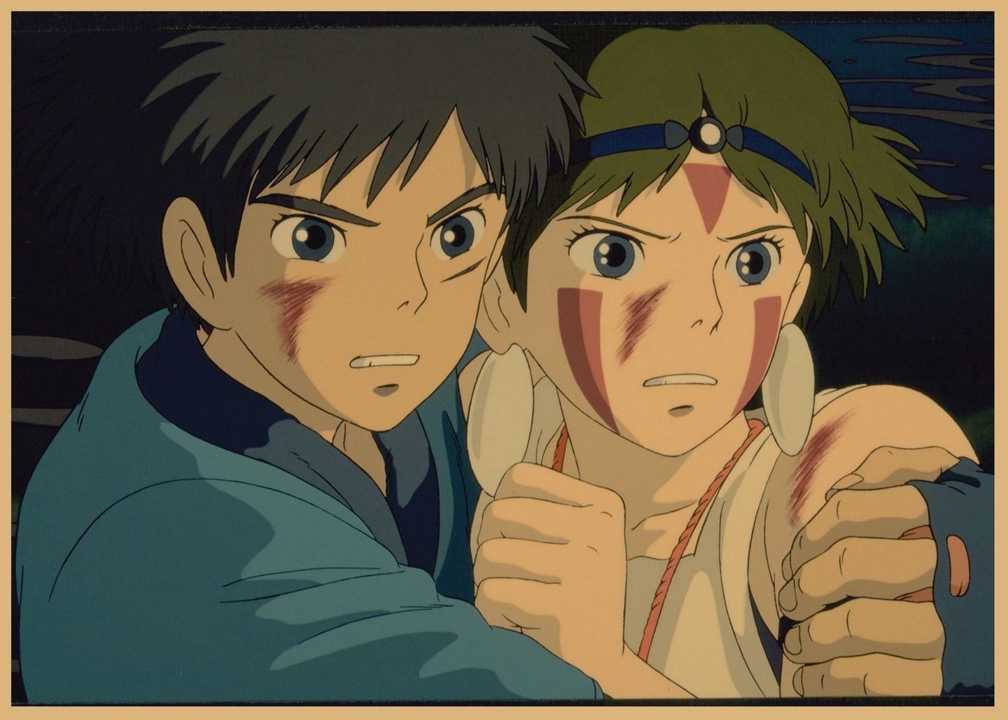 Princess Mononoke Retro Anime Kraft Paper Poster For Your Home Decor & Nostalgic Collector Lovers Gift