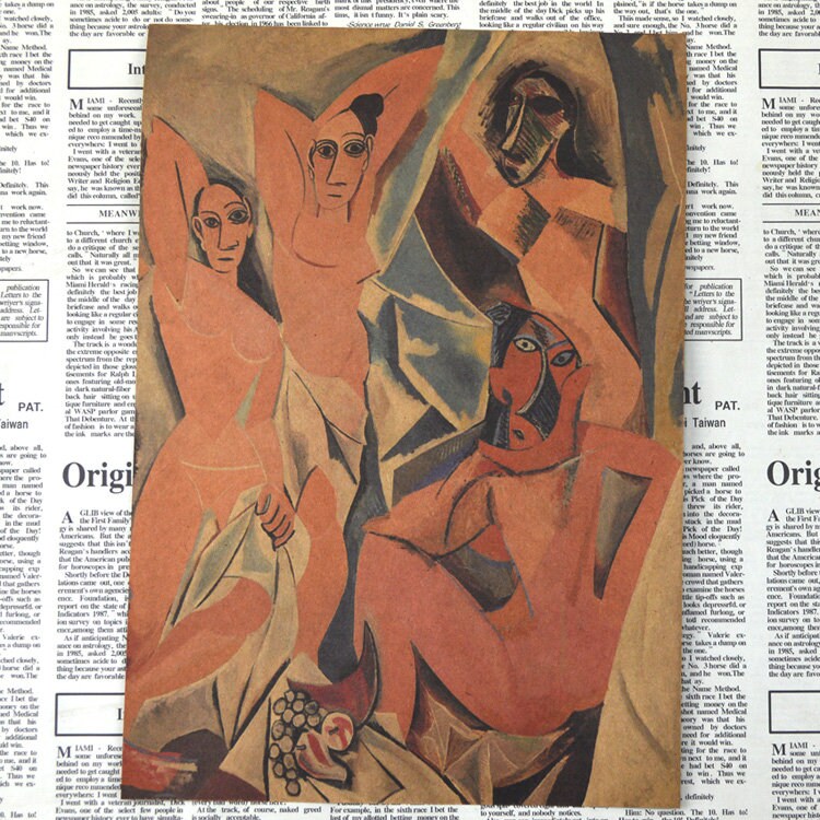 Retro Picasso Oil painting Kraft Paper Poster For Your Home Decor & Nostalgic Collector Lovers Gift