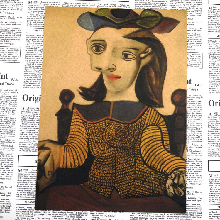 Retro Picasso Oil painting Kraft Paper Poster For Your Home Decor & Nostalgic Collector Lovers Gift