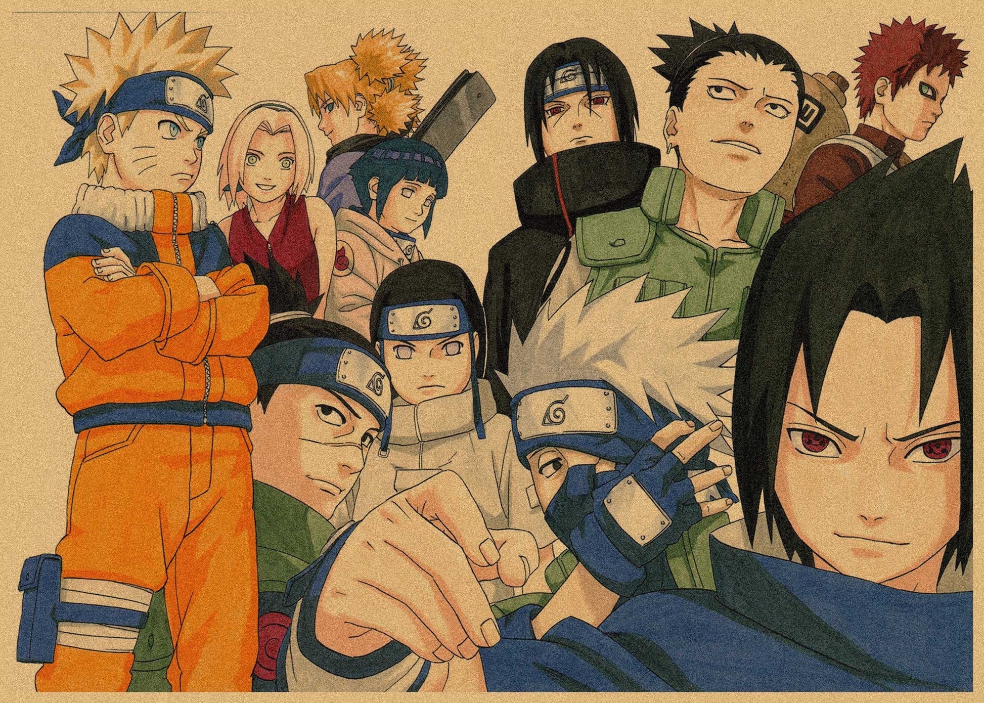 Retro Anime Kraft Paper Poster For Your Home Decor & Nostalgic Collector Lovers Gift