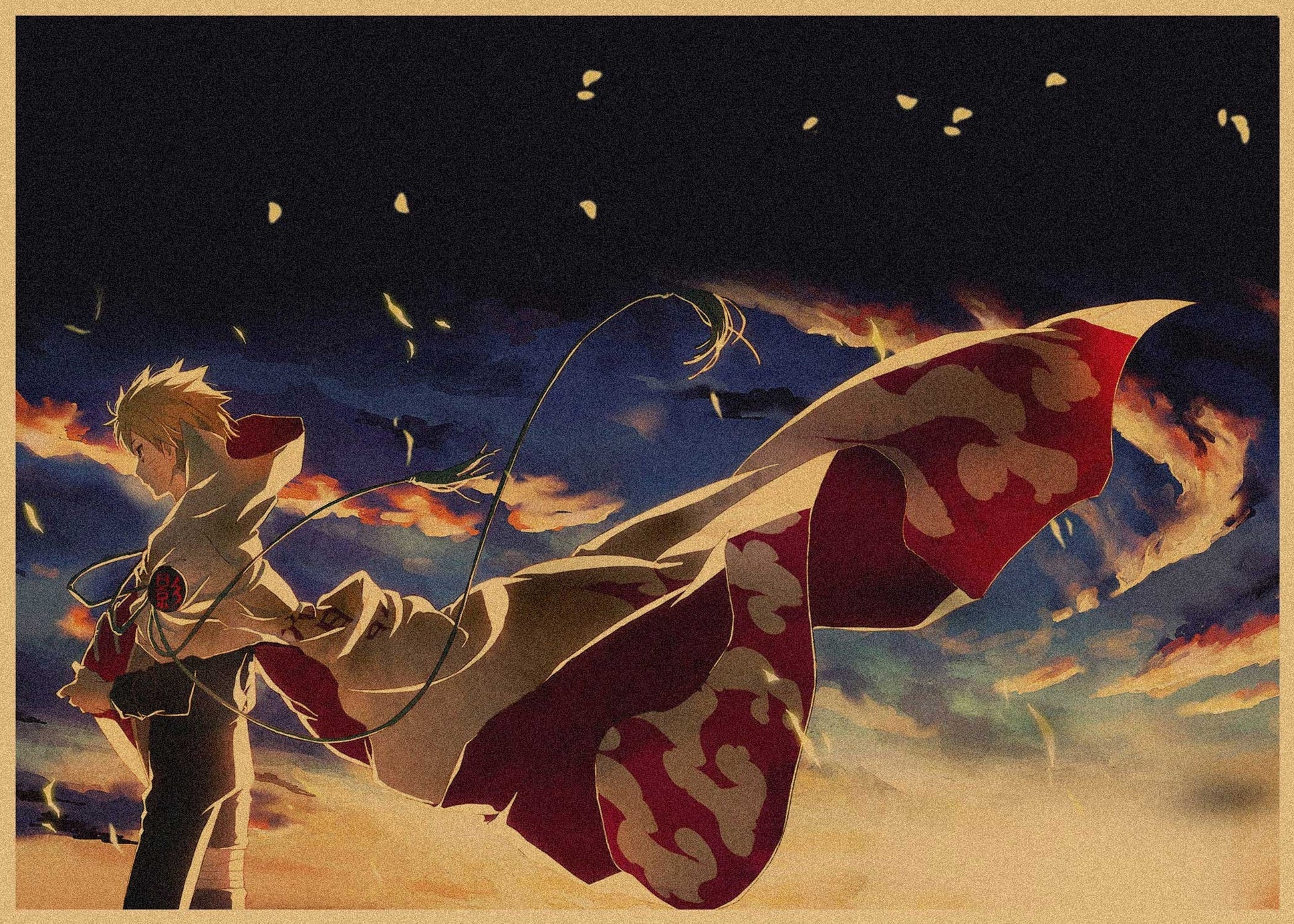 Retro Anime Kraft Paper Poster For Your Home Decor & Nostalgic Collector Lovers Gift