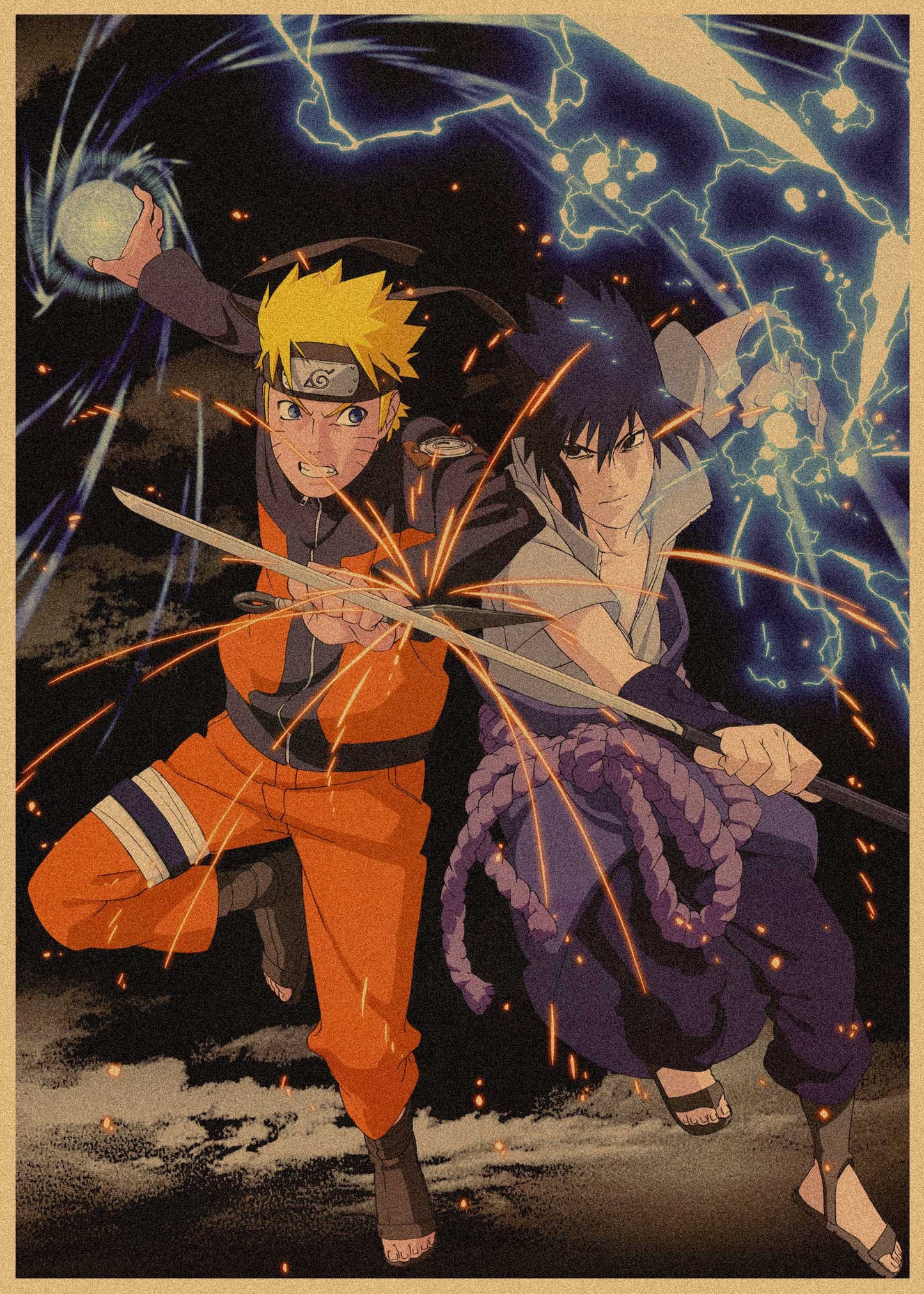 Retro Anime Kraft Paper Poster For Your Home Decor & Nostalgic Collector Lovers Gift