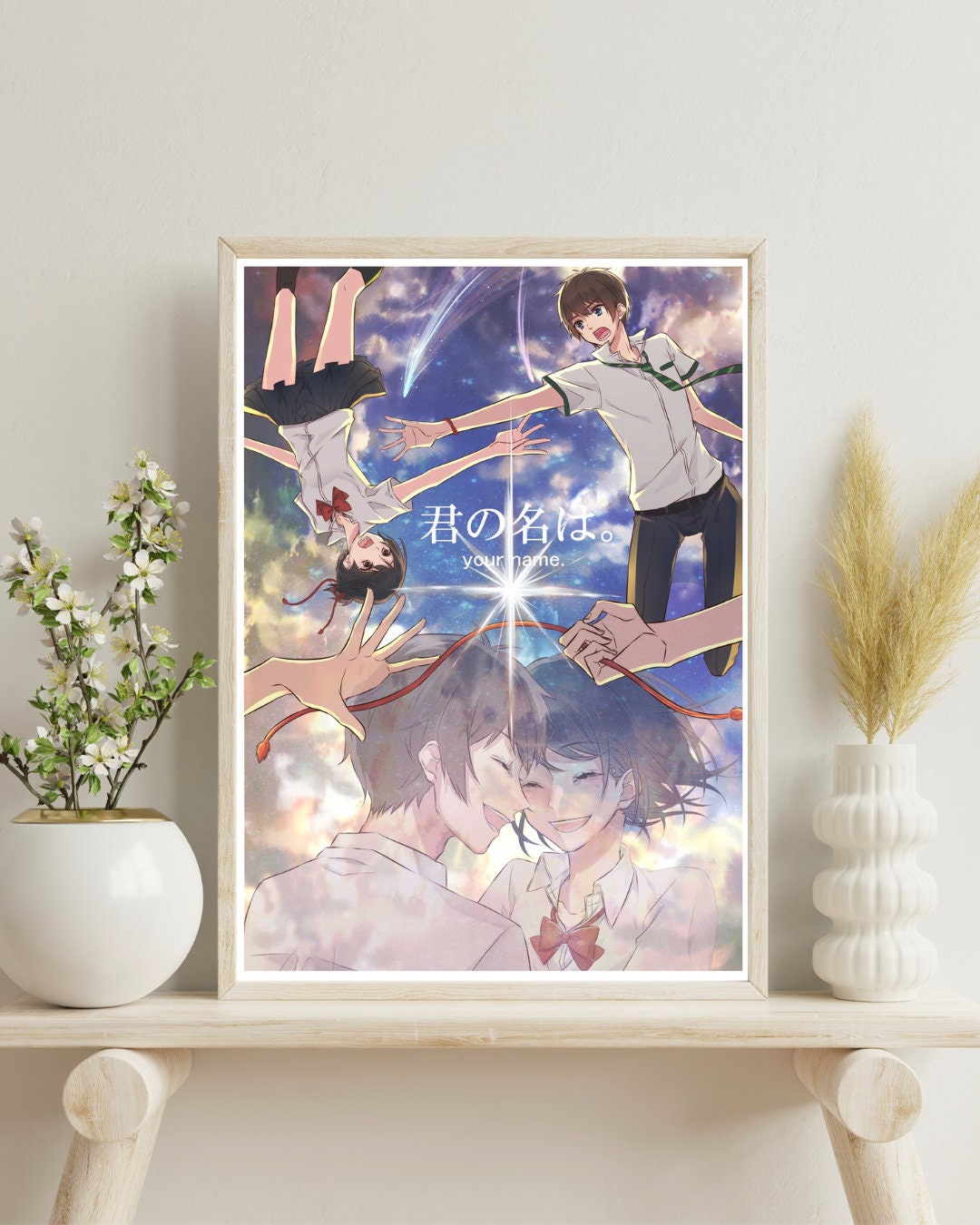 Your Name Anime Kraft Paper Poster For Your Home Decor & Nostalgic Collector Lovers Gift