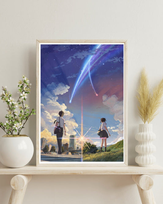 Your Name Anime Kraft Paper Poster For Your Home Decor & Nostalgic Collector Lovers Gift