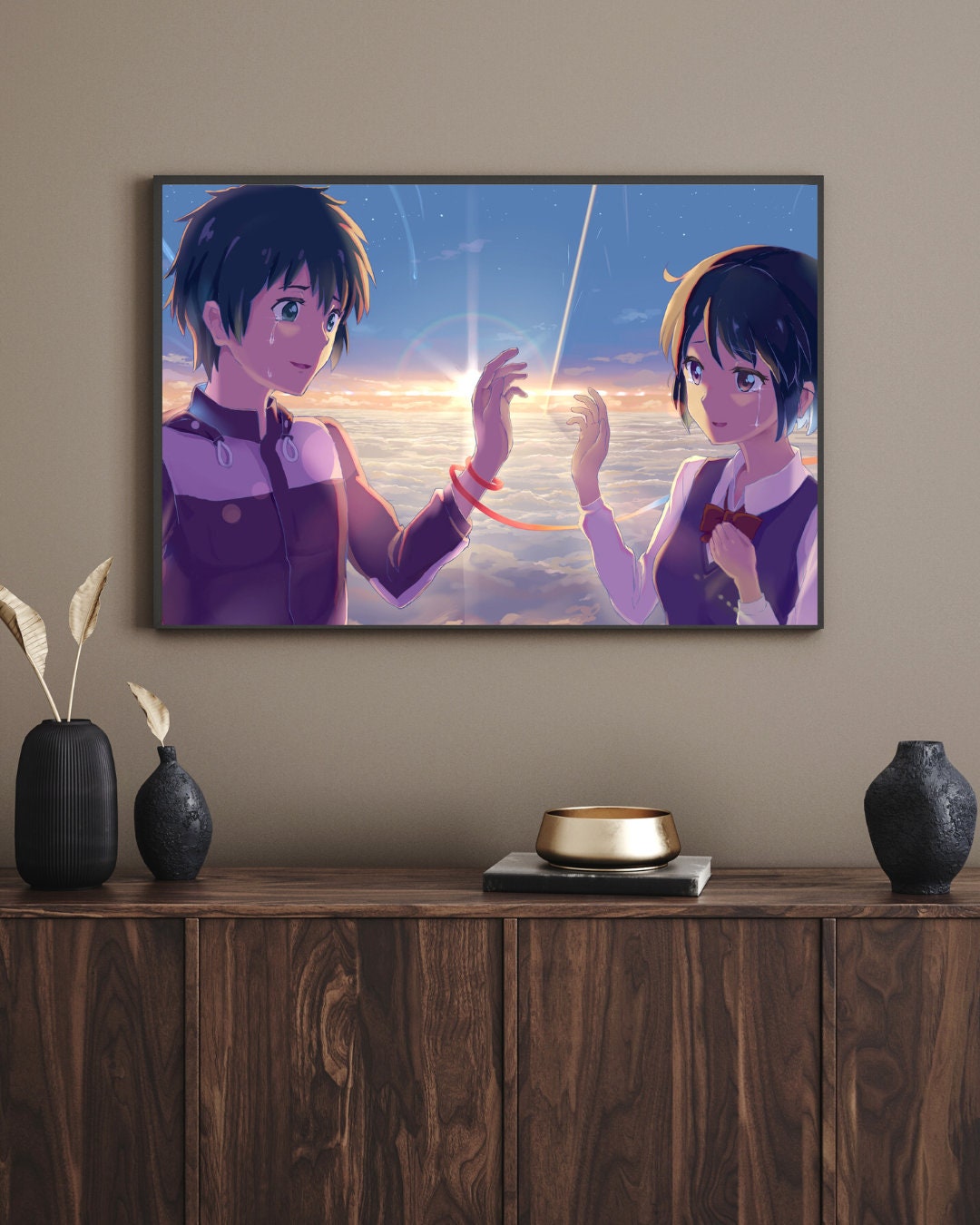 Your Name Anime Kraft Paper Poster For Your Home Decor & Nostalgic Collector Lovers Gift