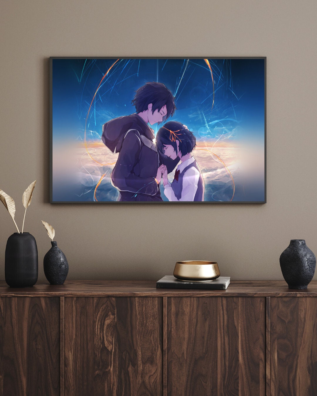 Your Name Anime Kraft Paper Poster For Your Home Decor & Nostalgic Collector Lovers Gift
