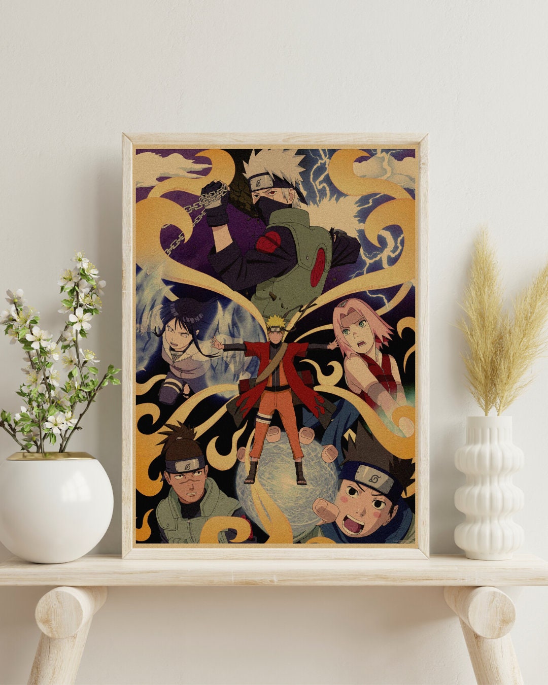 Naruto Retro Anime Kraft Paper Poster For Your Home Decor & Nostalgic Collector Lovers Gift