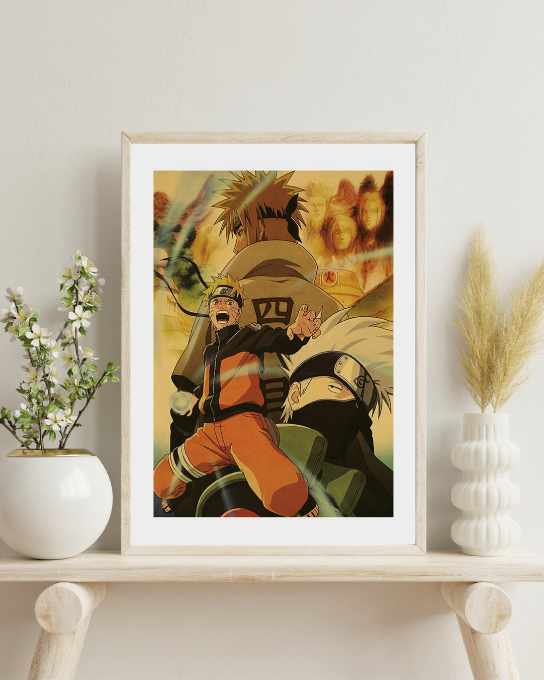 Naruto Retro Anime Kraft Paper Poster For Your Home Decor & Nostalgic Collector Lovers Gift