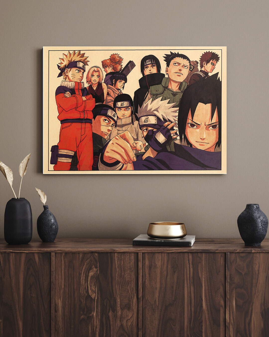 Naruto Retro Anime Kraft Paper Poster For Your Home Decor & Nostalgic Collector Lovers Gift