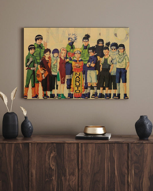Naruto Retro Anime Kraft Paper Poster For Your Home Decor & Nostalgic Collector Lovers Gift