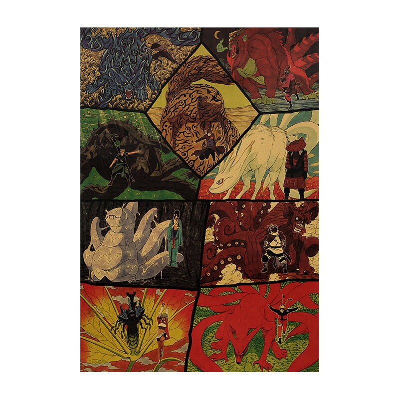 Retro Anime Kraft Paper Poster For Your Home Decor & Nostalgic Collector Lovers Gift
