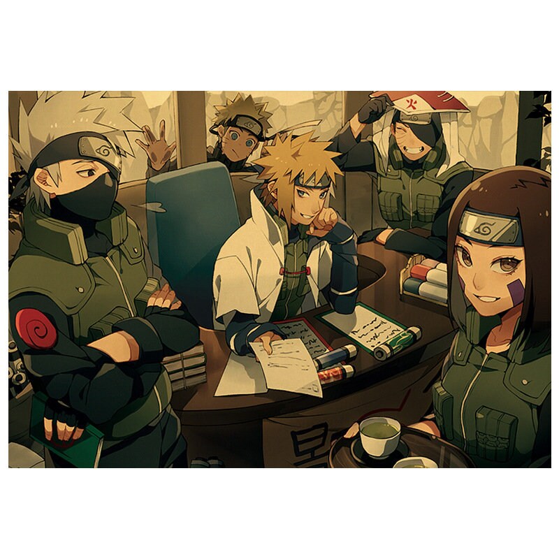 Retro Anime Kraft Paper Poster For Your Home Decor & Nostalgic Collector Lovers Gift