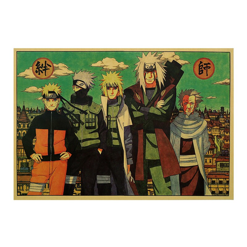 Retro Anime Kraft Paper Poster For Your Home Decor & Nostalgic Collector Lovers Gift