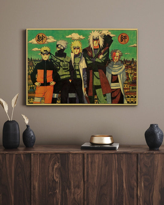 Retro Anime Kraft Paper Poster For Your Home Decor & Nostalgic Collector Lovers Gift