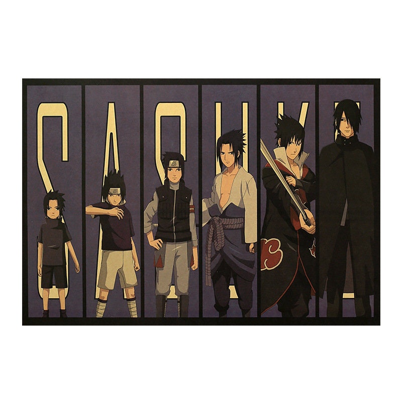 Naruto Retro Anime Kraft Paper Poster For Your Home Decor & Nostalgic Collector Lovers Gift