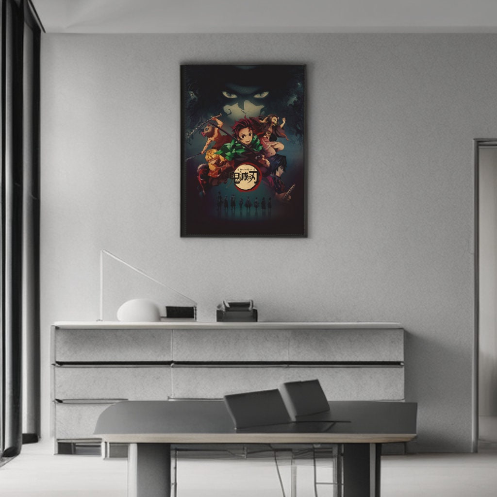 Demon Slayer Retro Anime Kraft Paper Poster For Your Home Decor & Nostalgic Collector Lovers Gift