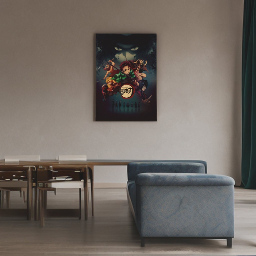 Demon Slayer Retro Anime Kraft Paper Poster For Your Home Decor & Nostalgic Collector Lovers Gift