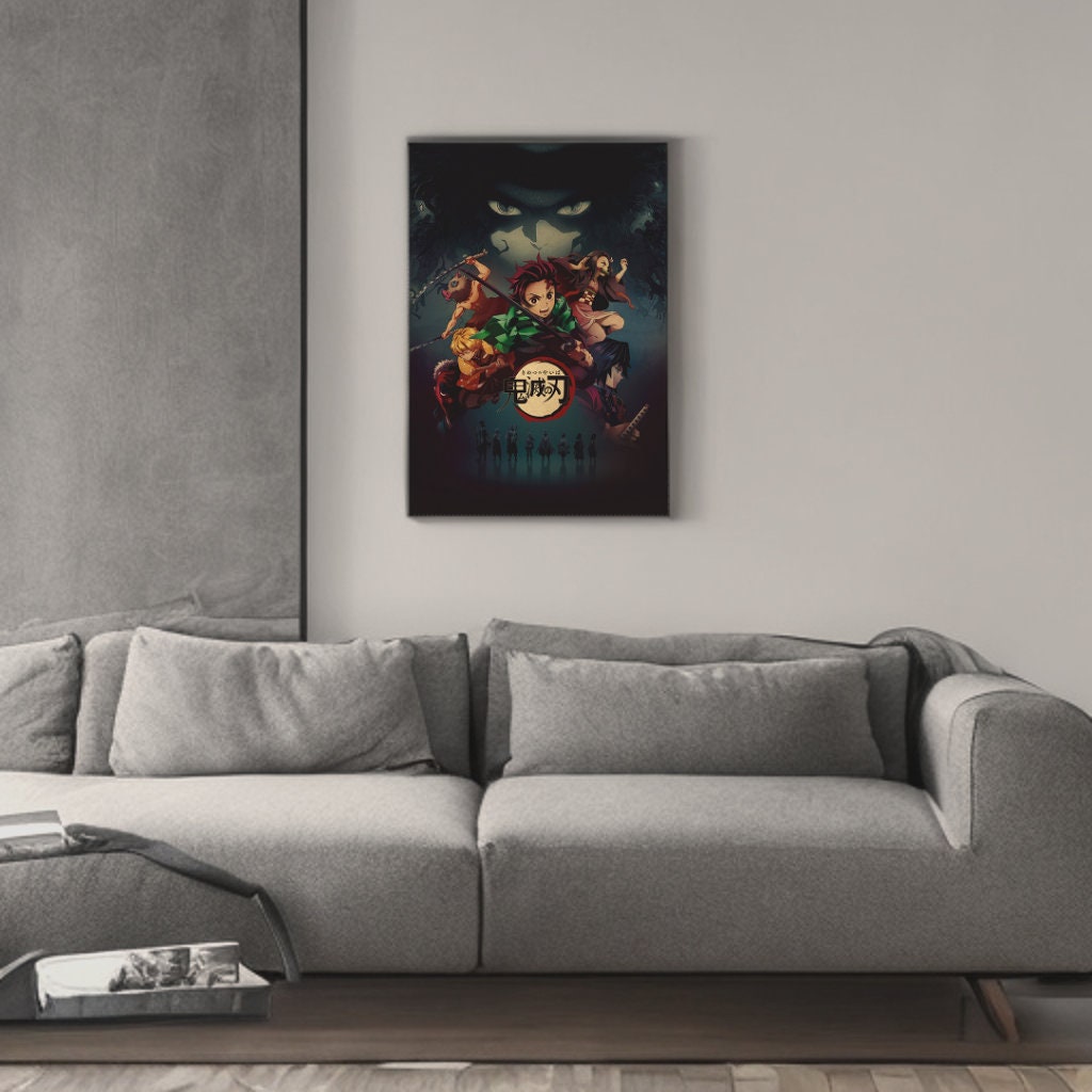 Demon Slayer Retro Anime Kraft Paper Poster For Your Home Decor & Nostalgic Collector Lovers Gift