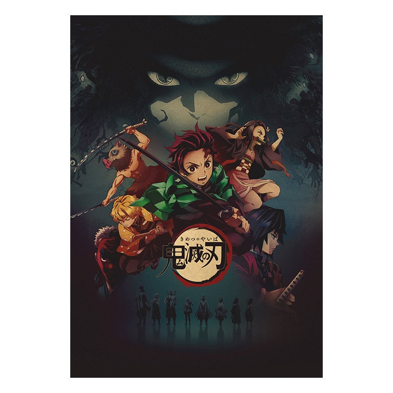 Retro Anime Kraft Paper Poster For Your Home Decor & Nostalgic Collector Lovers Gift