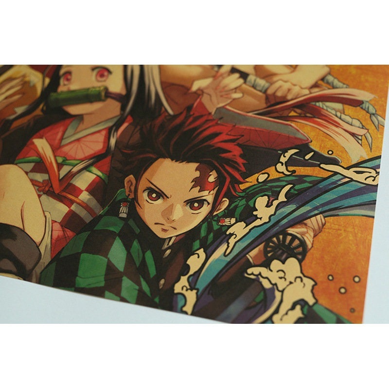 Retro Anime Kraft Paper Poster For Your Home Decor & Nostalgic Collector Lovers Gift