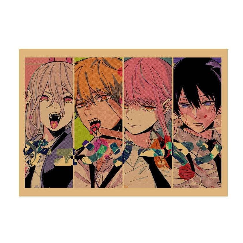 Retro Anime Kraft Paper Poster For Your Home Decor & Nostalgic Collector Lovers Gift