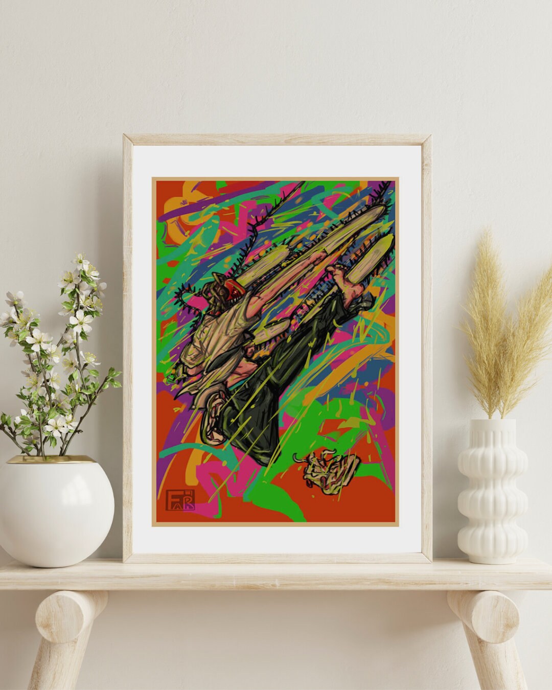 Chainsaw Man Anime Kraft Paper Poster For Your Home Decor & Nostalgic Collector Lovers Gift