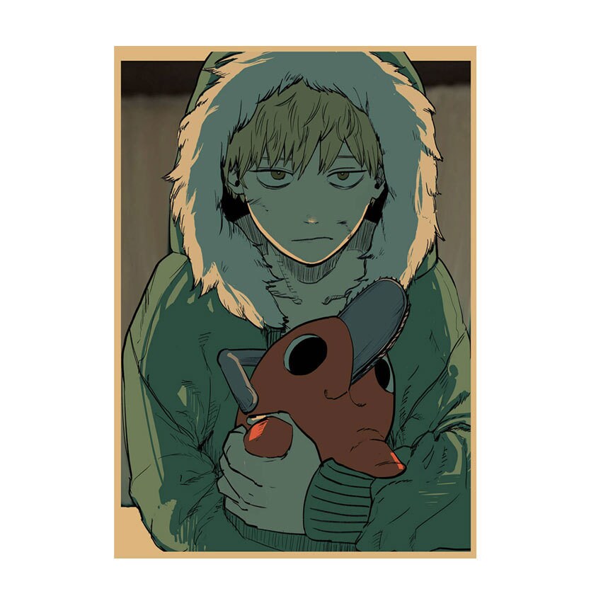 Retro Anime Kraft Paper Poster For Your Home Decor & Nostalgic Collector Lovers Gift
