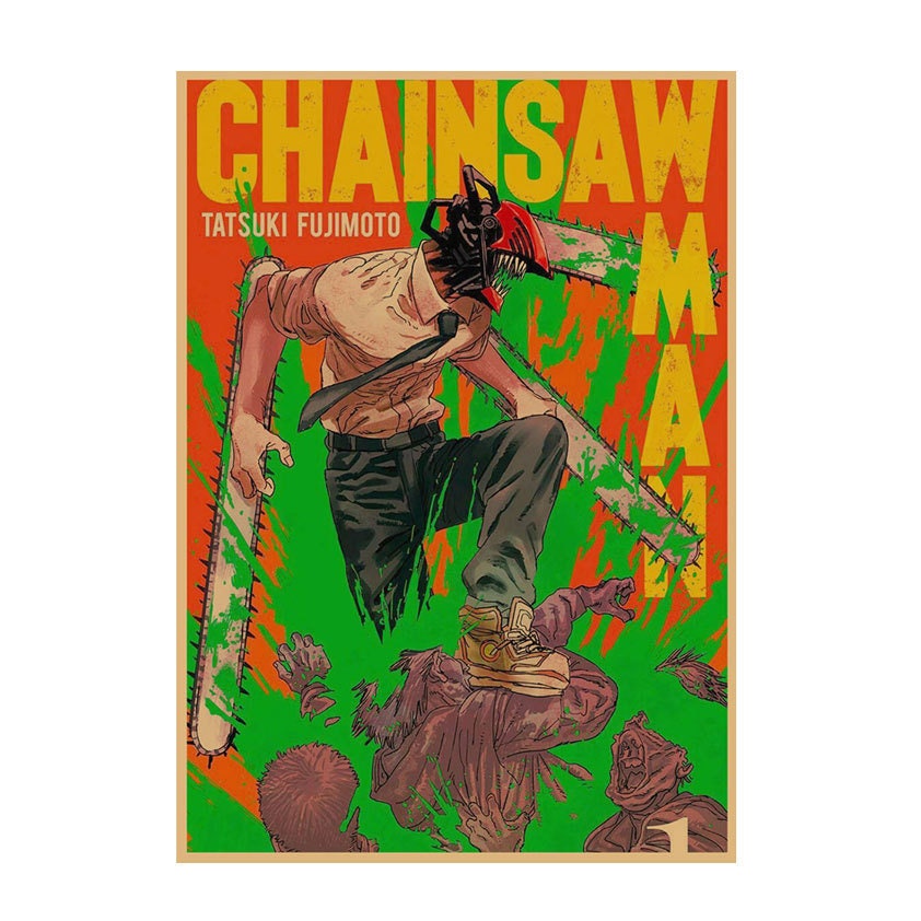 Retro Anime Kraft Paper Poster For Your Home Decor & Nostalgic Collector Lovers Gift