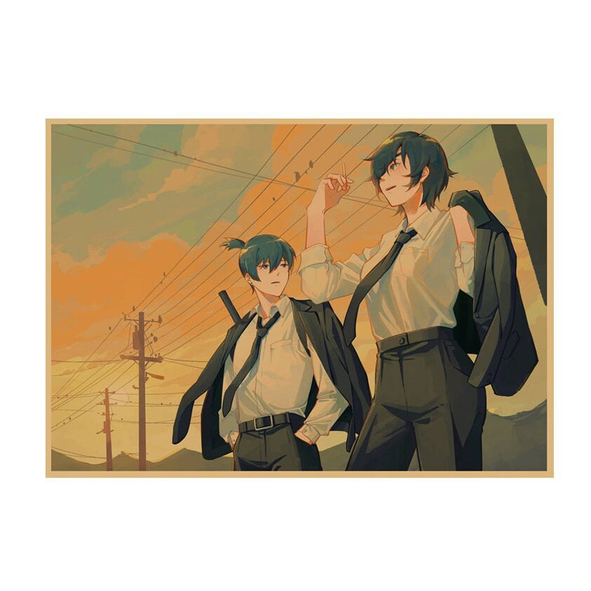 Retro Anime Kraft Paper Poster For Your Home Decor & Nostalgic Collector Lovers Gift
