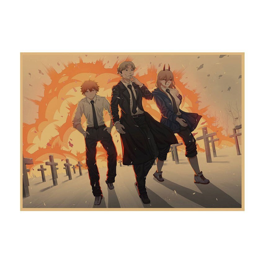 Retro Anime Kraft Paper Poster For Your Home Decor & Nostalgic Collector Lovers Gift
