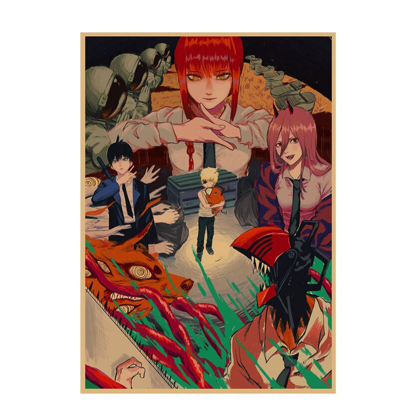 Retro Anime Kraft Paper Poster For Your Home Decor & Nostalgic Collector Lovers Gift