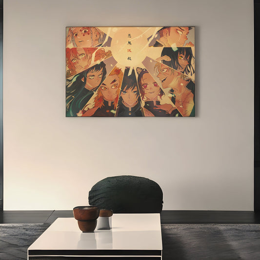 Demon Slayer Retro Anime Kraft Paper Poster For Your Home Decor