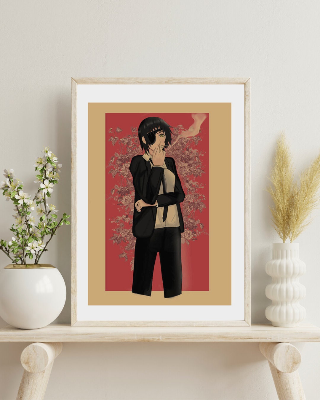 Chainsaw Man Retro Anime Kraft Paper Poster For Your Home Decor & Nostalgic Collector Lovers Gift