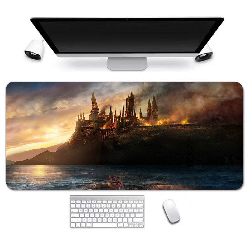 Magic School Anime Desk Mat, Long Desk Mats, Aesthetic Gaming Mousepad, Christmas Birthday Gift Idea, Anime Game Mats, Gaming Mousepad